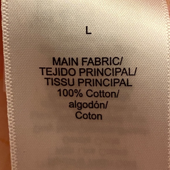 Floral Long Sleeve Organic Cotton Sleep Shirt In Sunkissed Poppies Sz Large - Picture 12 of 17